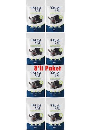 Dream Cat Kedi Kumu Koku Giderici Aktif Karbonlu 8x200 Gr