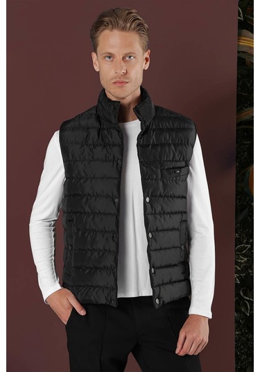 Y 160 Siyah Klasik Yelek Siyah