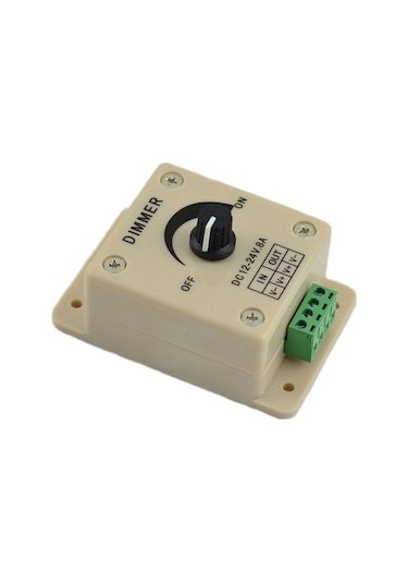 Manuel Led Dimmer 12-24V 8A Dc Dimmer 12-24 Volt Şerit Led Dimmer