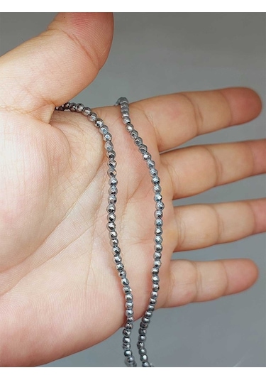Hematit Taşı Faset Kesim 3mm Dizi 52430 Çok REnkli