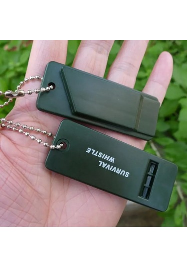 Konesam 5 Adet Siyah Plastik Çok Frekanslı İtfaiye Sistemi, Dağcılık Ve Kamp İçin Yüksek Sesli Acil Durum Sinyal Sistemi Çok Renkli