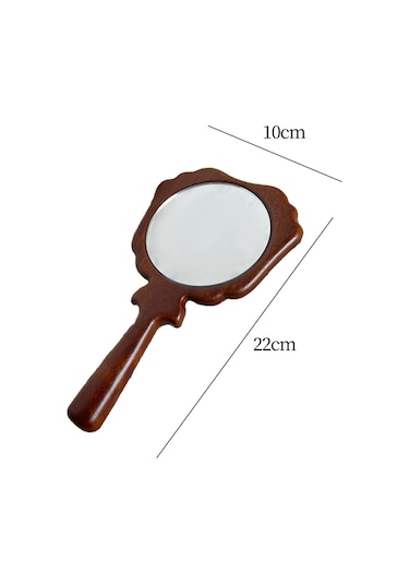 Suntek El Düzenlenen Ayna Vintage El Aynası Saplı, Ahşap