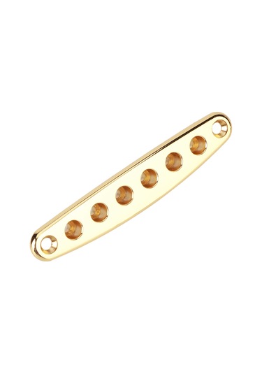 Hfambition Gitar Teli Geçiş Plakası, Çinko Alaşımlı, Paslanmaz, Elektro Gitar Kullanıma Uygun, Altın Rengi