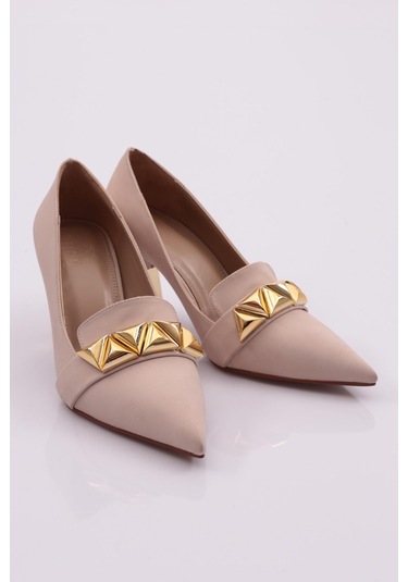 Dgn 30905 Kadin Üçgen Taşli Topuklu Ayakkabi 30905-1710-R13732 Bej Dgn 30905 Kadin Üçgen Taşli Topuklu Ayakkabi 30905-1710-R13732 Bej
