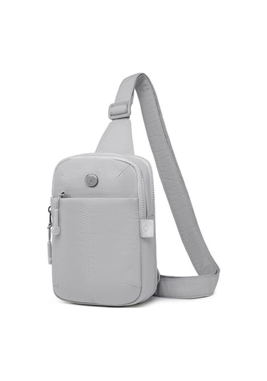Smart Bags Mikro Poly Kumaş Kadın Bodybag Postacı Çantası 3337 Gri
