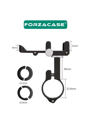 Bisiklet Motosiklet Scooter Gidon Metal Telefon Tutucu - P7 Fc982