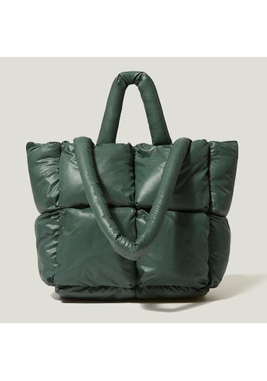 Ganzhoushop Yumuşak Yeni Uzay Tote Red Pamuklu Omuz Moda Kumaş Kış Kapasiteli Kadın Çantası Çantası Çantalar Çanta Çanta Büyük Aşağı Alışveriş Ch Kırmızı