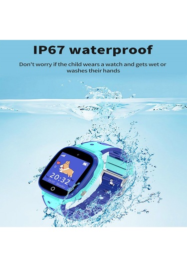 Leezsing 1.44" Kareli Renkli Ekranlı Çocuk Akıllı Saat (İthalatçı Garantili)