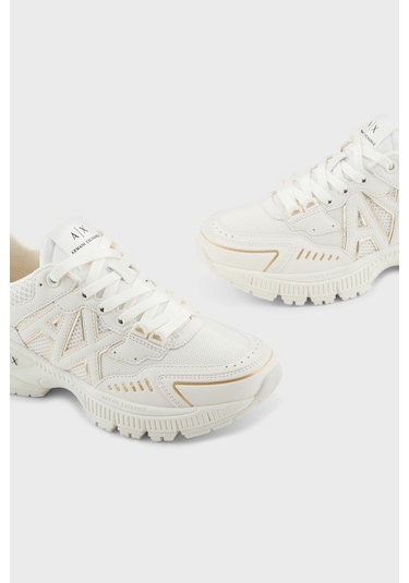 Armani Exchange Bayan Ayakkabı Xdx195 Xv944 Q308 Ekru-gold Ekru-gold Ekru - Altın