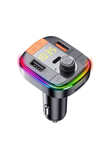 Leezsing "araç İçi Bluetooth Mp3 Çalar: Fm Vericili, Renkli Led Aydınlatma, Usb/tf Kart Okuyucu, Voltaj Kontrolü"