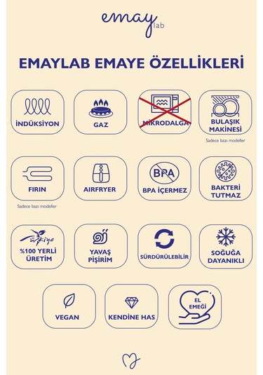 Beige Emaye Baharatlık/kavanoz Bej