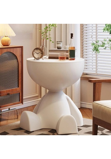 Yaratıcı Kafa Çay Masası Krem Rüzgar Ev Oturma Odası Kanepe Yan Gri