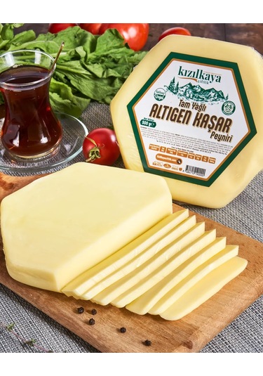 Kızılkaya Çiftlik Altıgen Kaşar Peyniri 500 G