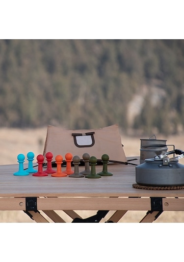 Pazly 4 Adet Tpr Malzeme Kamp Çadırı Kapağı - Statik Elektrik Önleyici, Taşınabilir, Dayanıklı Turuncu Turuncu