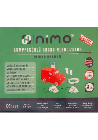 Nimo HNK-NBL-CAR Kompresorlü Araba Nebulizatör