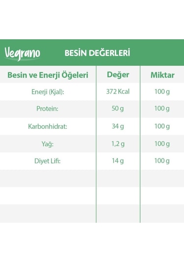Vegrano Soya Kıyması Naturel 1 KG