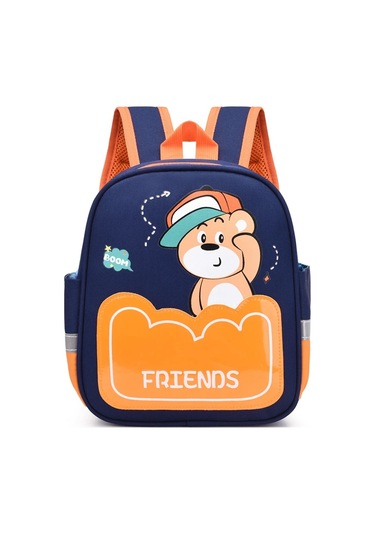 Korean Kids Nylon Custom Printed Regular Toddler Backpacks Kindergarten CAMEL