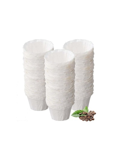 Neevoyu Keurig Makinaları İçin 100 Adet Beyaz Kağıt Filtre Seti - Kolay Kullanım, Sağlıklı Kahve, Çevre Dostu Beyaz