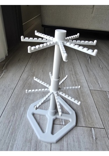 3d Anahtarlık Standı 2 Katlı Dönen-takı Organizer
