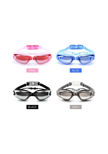 Geeksen Siyah Sürekli Kulaklıklı Yüzme Gözlüğü - Buhar Koruma, Uv Engelleme, Sıçramaz Ve Sulama Önleyici Özellikli, Geniş Görüş Alanı Siyah