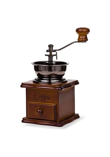 Dönme Dolap Tasarımı Vintage Manuel Kahve Değirmeni Seramik Hareketli Retro Ahşap Kahve Değirmeni