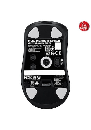 Asus P722 Rog Kerıs Iı Orıgın 64g 42k Optik Sensör Kablosuz Oyuncu Mouse 90mp04a0-bmua00
