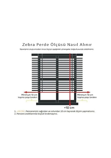 İthal Bambu Ekru Zebra Stor Perde Etek Dilimli 1. Kalite+alüminyum Kasa Ekru