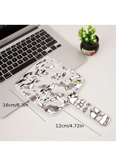 Topshop1 Elektrokaplama Tasarımı Hd Taşınabilir El Aynası Büyük Boy Gümüş Gümüşi