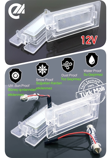 Bmw 3 Serisi E46 Cabrio 2000-2003 Canbus Led Plaka Aydınlatma Ledi Lambası Led Edition