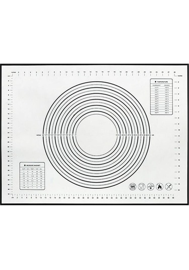 Siyah Silikon Fiberglas Haddeleme Hamur Pedi Kek Bakeware Astar Ped Mat Haddeleme Hamur Mat Pişirme Pasta Aracı 60 X 40 Cm