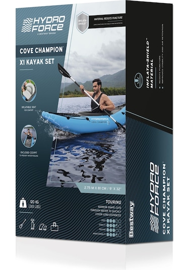 Hydro-force 65115 Cove Champion X1 Tek Kişilik Kano Seti 2.75m X 81cm