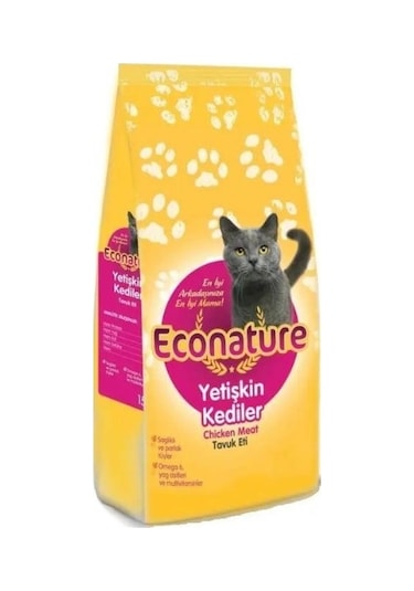 Econature Tavuklu Yetişkin Kedi Maması 15 KG