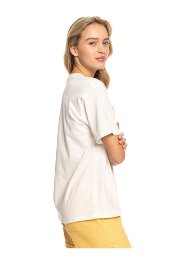 Roxy Moonlight Sun Bj Tees Kadın Tişört Beyaz