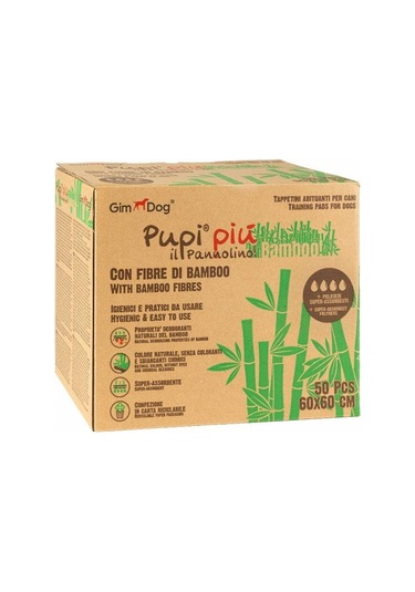 Gimdog Pupi Piu Bamboo Köpek Çiş Eğitim Pedi 60 X 60 Cm 50'li