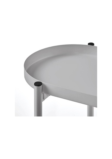 2 Katlı Çiçeklik-saksılık Meridyendukkan Açık Gri 56 Cm-çelik İç Dış Mekana Uygun