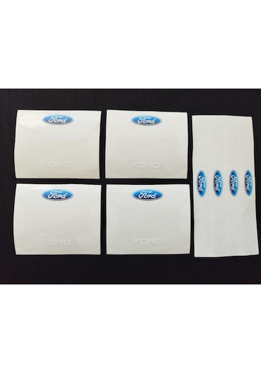 Ford Marka Uv Baskılı Kapı Kolu Koruma Folyo Seti Çizik Önleyici