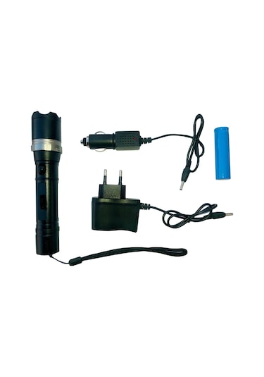 Periboia Polis El Feneri: Zoomlu + Sellektörlü + Şarjlı El Feneri Karışık/çok Renkli Çok Renkli