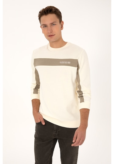 U.s. Polo Assn. Erkek Sweatshirt 50316354-vr256 İnci