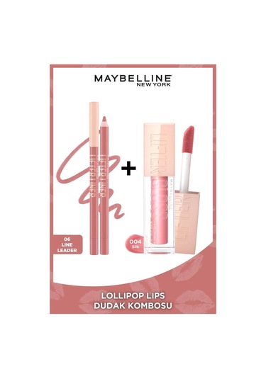 Maybelline New York Lollipop Lips Lifter Liner 06 Line Leader + Lifter Gloss 004 Silk