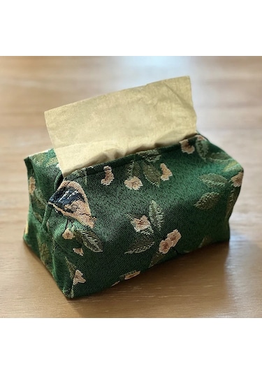 Auburn-iskandinav Pamuk Keten Kumaş Sanat Doku Kutusu Tutucu Araba Doku Tutucu Masa Masa Peçete Tutucu Ev Dekor Mendil Kutusu Hediye