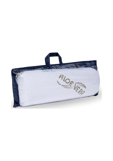 Visco Ortopedik Rulo Yastık 45x15cm, Beyaz