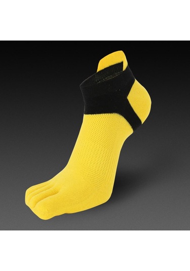 Homyl Erkekler Ve Kadınlar Için Ayak Bileği Çorap Pamuklu Sarı