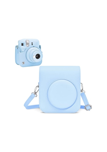 Fujifilm Instax Mini 12 Mavi Deri Çanta