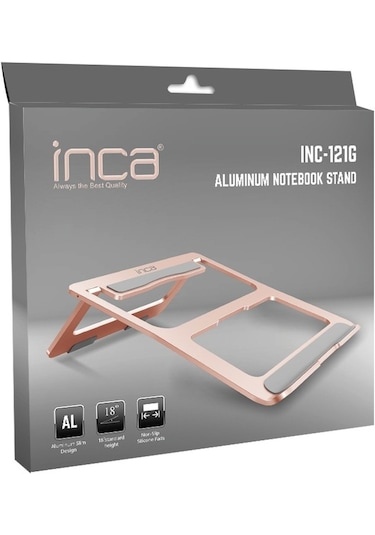 Inca Inc-121g Alimünyum Gold Rengi Notebook Standı