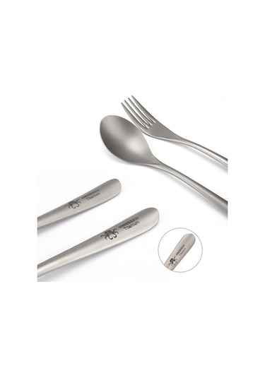 Mufunye Titanyum Çatal Kaşık Seti - Hafif Tasarım Kamp, Yürüyüş Ve Ev Kullanımı Diğer