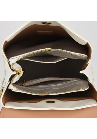 Kadın Sırt Çantası Moda Renk Blok Tasarım Kadın Okul Çantası Kapaklı Öğrenci Sırt Çantası Günlük Seyahat Sırt Çantasısiyah Diğer