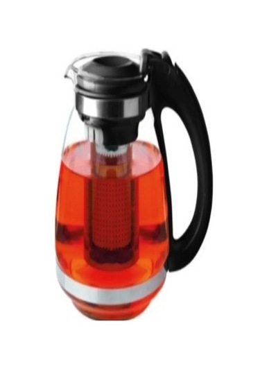 Çelik Süzgeçli Cam Çaycı Servis Demlik 1500 Ml. Royaleks-7488 Asorti