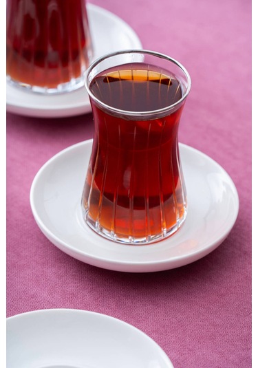 Aria 6'lı Çay Tabağı - 10 Cm Beyaz