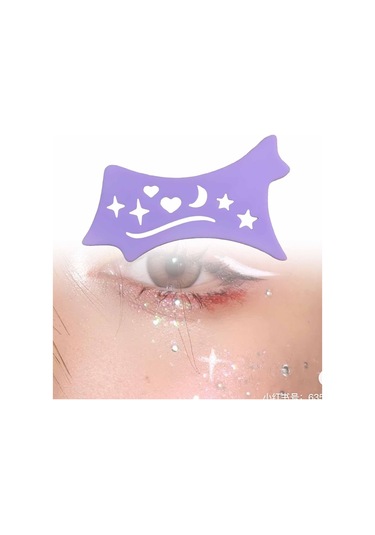 Dolıty Lady Purple Için Eyeliner Stencil Çok Amaçlı Mor Mor