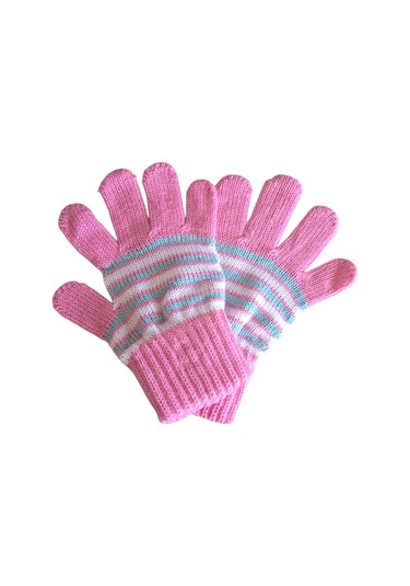 Kız Çocuk Eldiven Pembe 4-8 Yaş Pembe